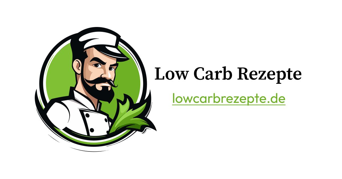 Logo des Projekts Low Carb Rezepte: Koch-Illustration im grünen Kreis neben dem Schriftzug lowcarbrezepte.de